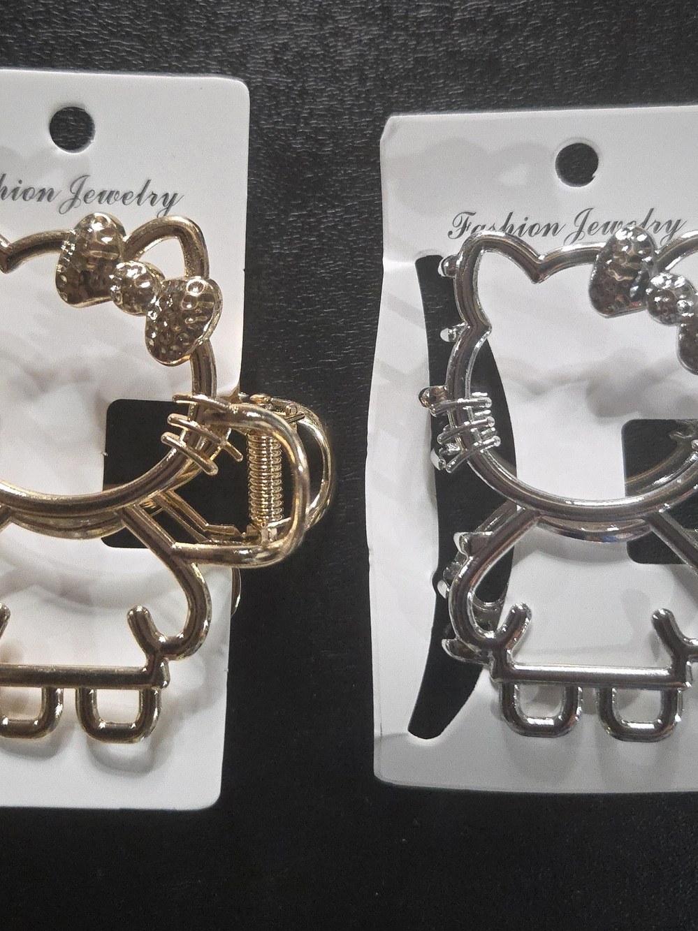 (2 For $15) Hello Kitty-Style Hair Clips - Gold OR Silver🎉 NWT
